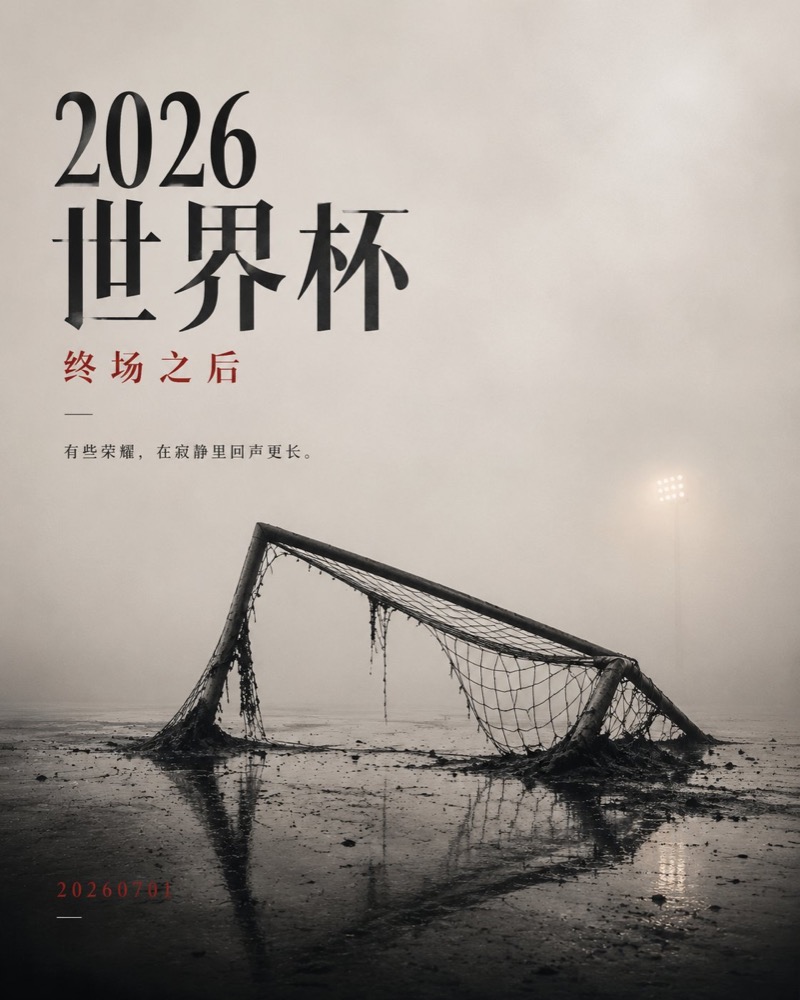 生成图：世界杯废墟终场之后海报 1