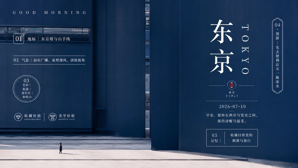 参考图：城市地标极简仪式感海报系统 01
