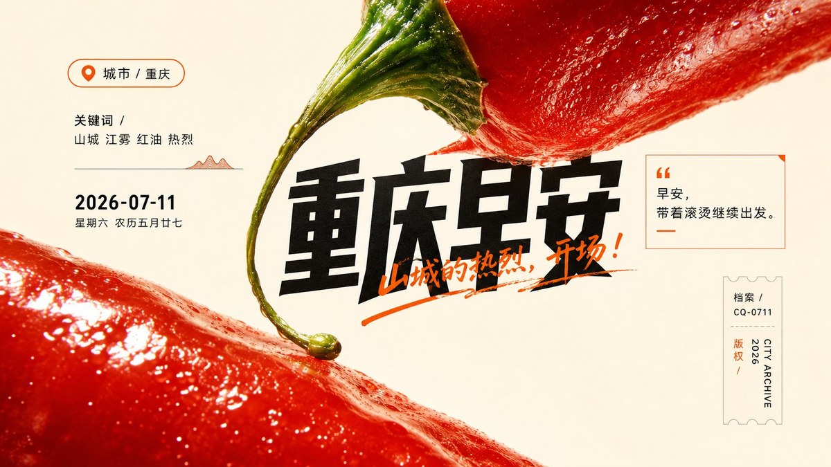 参考图：城市巨物早安信息海报系统 02