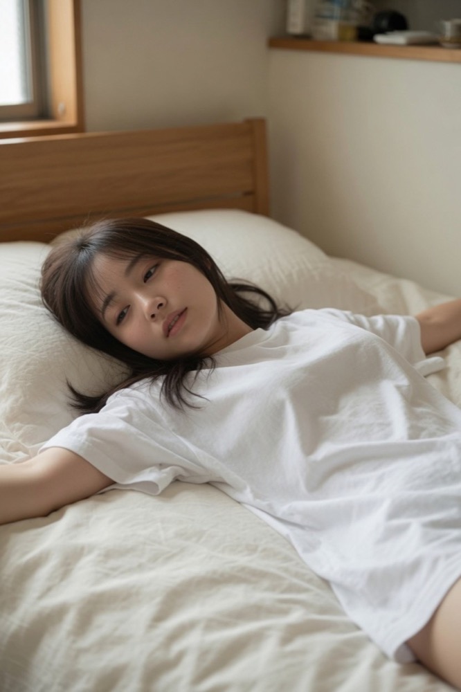 生成图：Grok 俯卧与仰卧人像参考 03